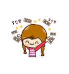 Little Pigtail Girl（個別スタンプ：19）