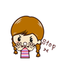 Little Pigtail Girl（個別スタンプ：21）