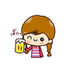 Little Pigtail Girl（個別スタンプ：23）