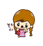 Little Pigtail Girl（個別スタンプ：27）