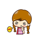 Little Pigtail Girl（個別スタンプ：28）