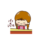 Little Pigtail Girl（個別スタンプ：33）