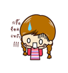 Little Pigtail Girl（個別スタンプ：35）