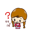 Little Pigtail Girl（個別スタンプ：37）