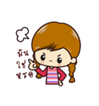 Little Pigtail Girl（個別スタンプ：39）