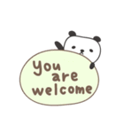 大人可愛い 英語のパンダ panda in English（個別スタンプ：30）