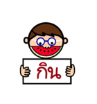 Make your own sentenses [Thai version]（個別スタンプ：19）