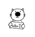 鉛筆猫 / 5W3H（個別スタンプ：3）