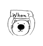 鉛筆猫 / 5W3H（個別スタンプ：5）