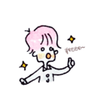 Pink Cotton Candy Boy（個別スタンプ：4）