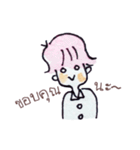 Pink Cotton Candy Boy（個別スタンプ：6）