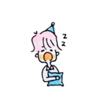 Pink Cotton Candy Boy（個別スタンプ：24）