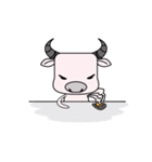mini white buffalo（個別スタンプ：34）