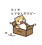 たくやが使う名前スタンプ 【貝ねこ】（個別スタンプ：23）