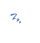 かわいい青（個別スタンプ：3）