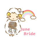 夢見る羊のHappy wedding（個別スタンプ：37）