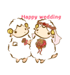 夢見る羊のHappy wedding（個別スタンプ：39）