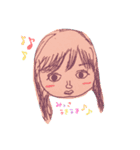 らくがきスタンプ☝️（個別スタンプ：3）