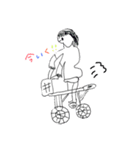 らくがきスタンプ☝️（個別スタンプ：7）