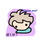 英語と日本語バイリンガルガール1（個別スタンプ：13）