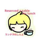 英語と日本語バイリンガルガール1（個別スタンプ：29）