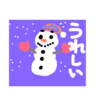 雪だるま達のパーティ。（個別スタンプ：3）