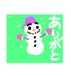 雪だるま達のパーティ。（個別スタンプ：5）