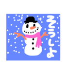 雪だるま達のパーティ。（個別スタンプ：8）