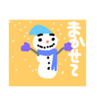 雪だるま達のパーティ。（個別スタンプ：19）