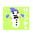 雪だるま達のパーティ。（個別スタンプ：21）