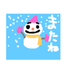 雪だるま達のパーティ。（個別スタンプ：22）