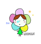 フラワーさんアイサツコトバ（個別スタンプ：1）