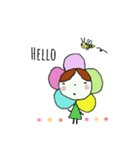 フラワーさんアイサツコトバ（個別スタンプ：2）