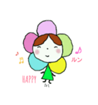 フラワーさんアイサツコトバ（個別スタンプ：6）