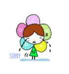 フラワーさんアイサツコトバ（個別スタンプ：17）