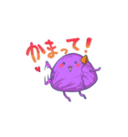 紫焼き折り紙くんスタンプ2玉目（個別スタンプ：3）