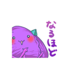 紫焼き折り紙くんスタンプ2玉目（個別スタンプ：15）