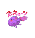 紫焼き折り紙くんスタンプ2玉目（個別スタンプ：21）