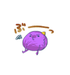 紫焼き折り紙くんスタンプ2玉目（個別スタンプ：35）