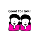 Pink twins（個別スタンプ：17）