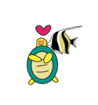 カメさんとうみのなかまたち（個別スタンプ：19）