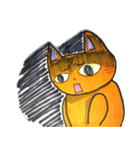 ネガティブにゃんこ（個別スタンプ：2）