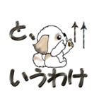 【大きめ文字】シーズー犬の日常 Vol.3（個別スタンプ：25）