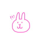 うさぎの返事（個別スタンプ：2）