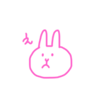 うさぎの返事（個別スタンプ：4）