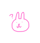うさぎの返事（個別スタンプ：10）