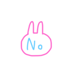 うさぎの返事（個別スタンプ：12）