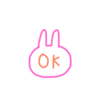 うさぎの返事（個別スタンプ：13）