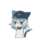 ネコミミキャスケット（個別スタンプ：4）