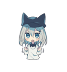 ネコミミキャスケット（個別スタンプ：5）